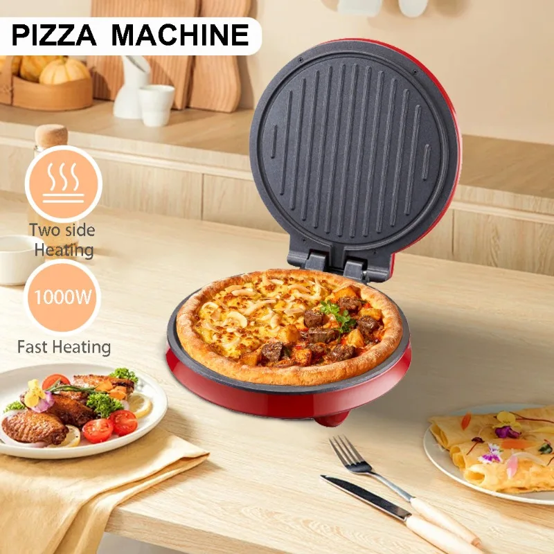 Waffle Maker Commercial - 110V 전기 피자 기계, 양면 가열