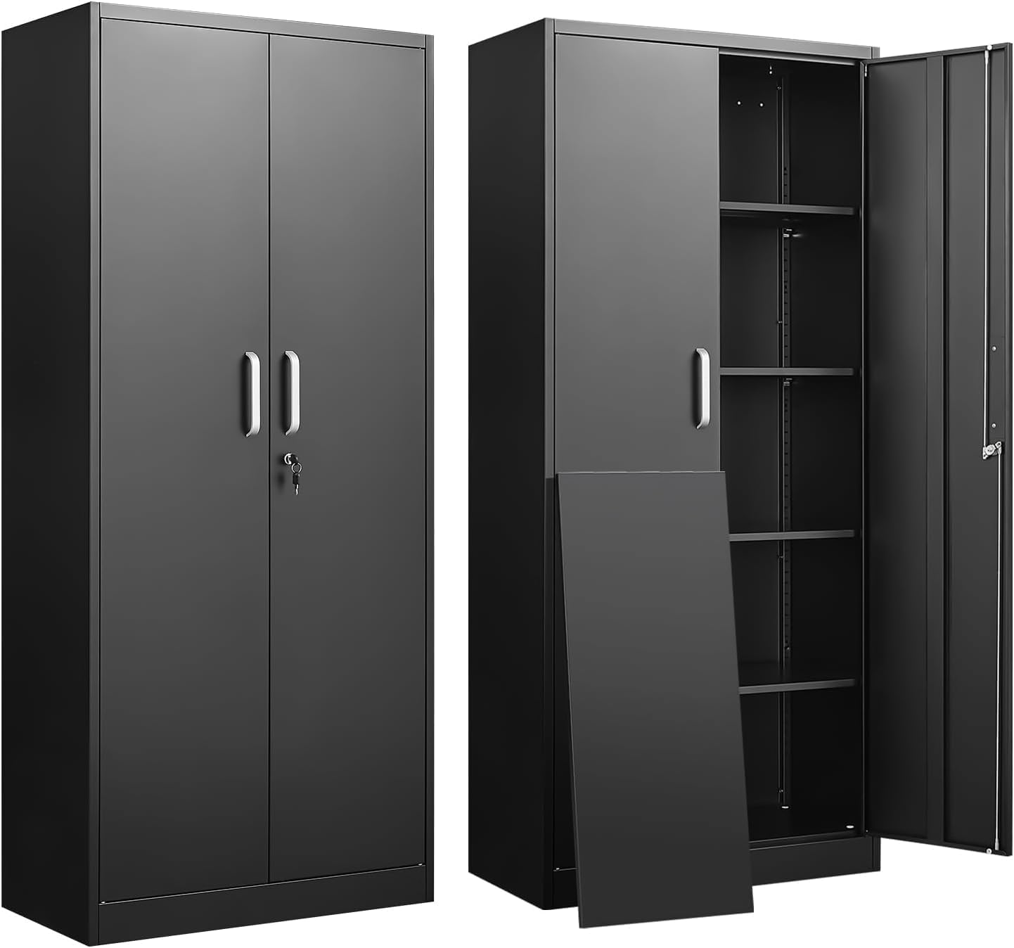 Commercial Kitchen Organization - 조절 가능한 선반이 있는 금속 보관