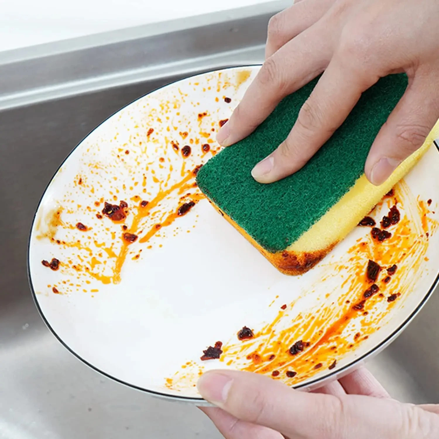 고흡수 양면 스펀지 매직 청소 스펀지 녹 제거 스펀지  - Commercial Kitchen Cleaning 리뷰 및 가격