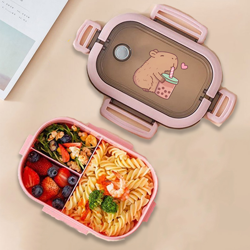 Capybara 도시락 상자 애니메이션 동물 인쇄 식품 - Commercial Kitchen Organization 리뷰 및 가격