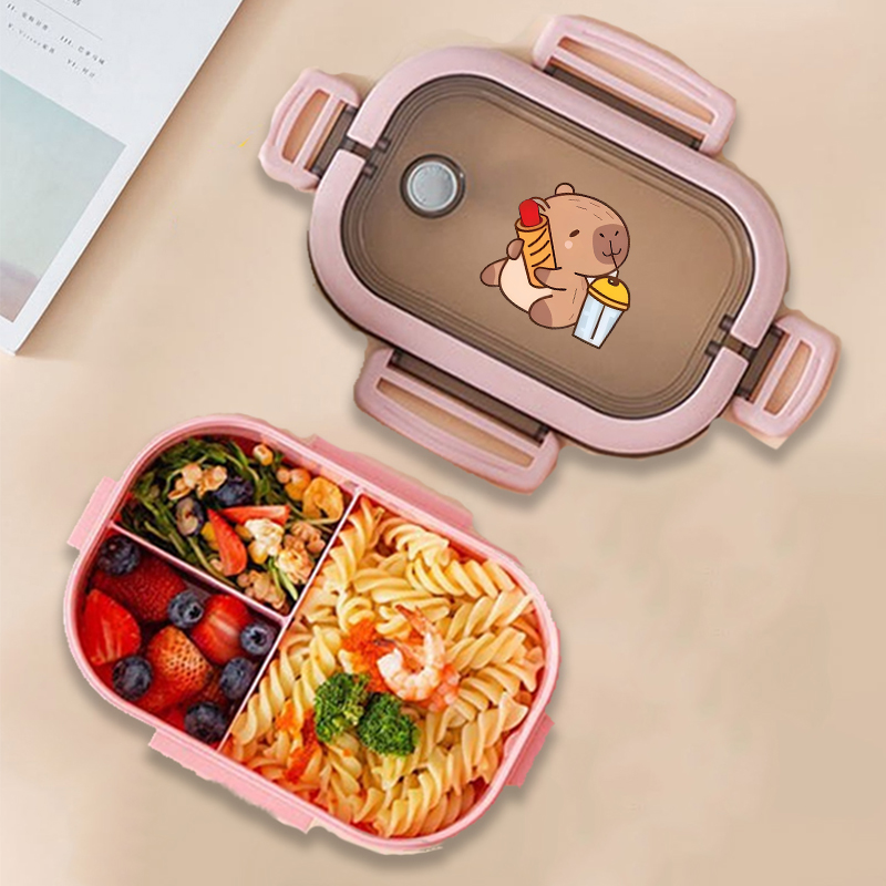 Capybara 도시락 상자 애니메이션 동물 인쇄 식품 - Commercial Kitchen Organization 리뷰 및 가격