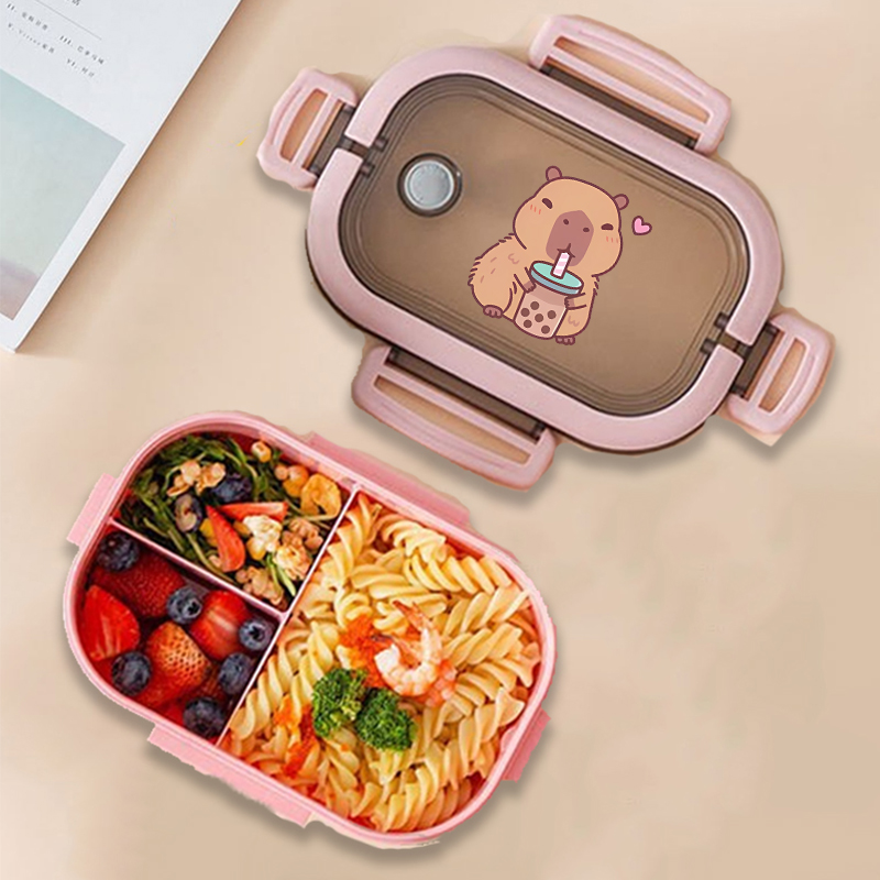 Capybara 도시락 상자 애니메이션 동물 인쇄 식품 - Commercial Kitchen Organization 리뷰 및 가격