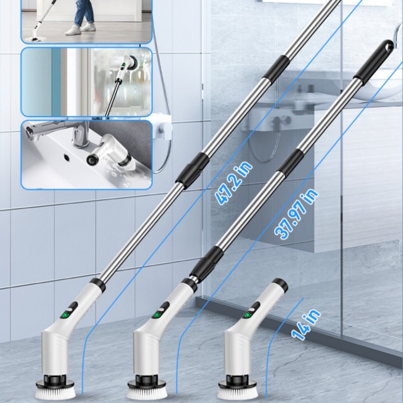 전동 스핀 스크러버 9 in 1 무선 청소 브러시 텔레 - Commercial Kitchen Cleaning 리뷰 및 가격